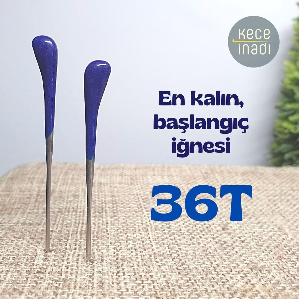 36T Keçe İğnesi - En Kalın (1adet) 36T Keçe İğnesi - En Kalın (1adet)