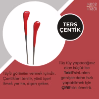 Ters Çentik Keçe İğnesi (1 adet) Ters Çentik Keçe İğnesi (1 adet)