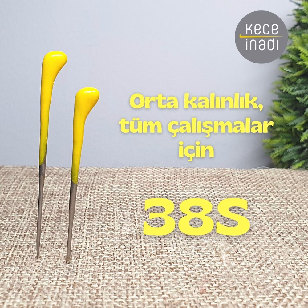 38S Keçe İğnesi - Orta Kalınlık (1 adet) 38S Keçe İğnesi - Orta Kalınlık (1 adet)