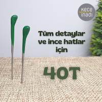40T Keçe İğnesi - İnce (1 adet) 40T Keçe İğnesi - İnce (1 adet)