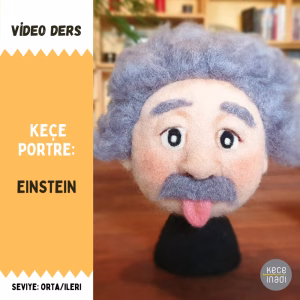3D Keçe Portre/Yüz Yapımı - Einstein 3D Keçe Portre/Yüz Yapımı - Einstein