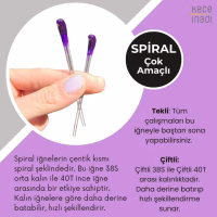 Spiral Keçe İğnesi (1 adet) Spiral Keçe İğnesi (1 adet)