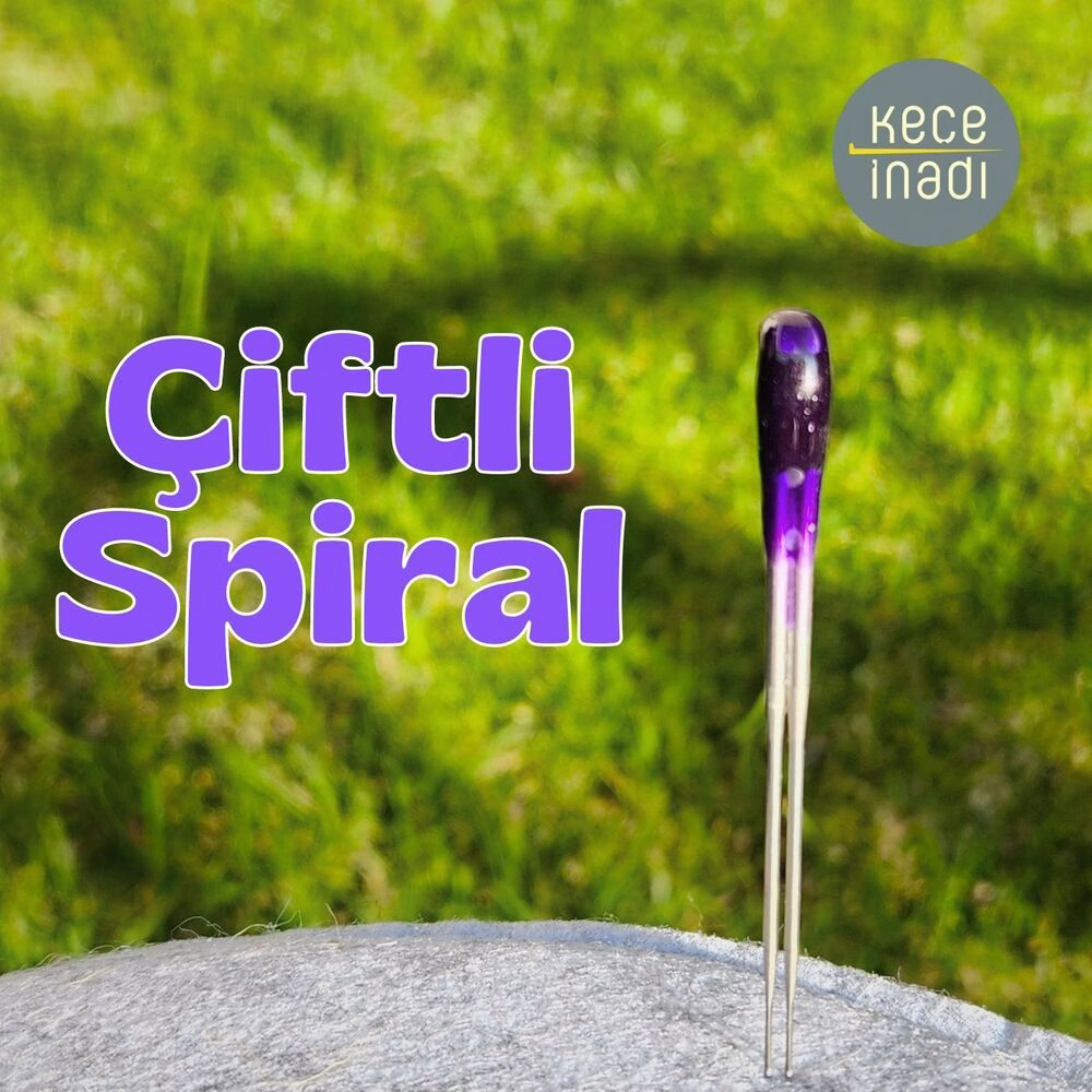 Çiftli Spiral Keçe İğnesi Çiftli Spiral Keçe İğnesi