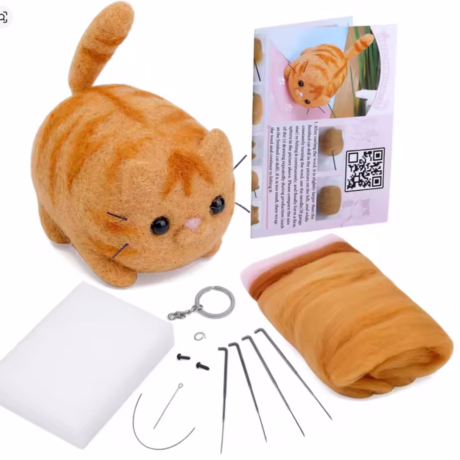 Mini Kedi Keçe Hobi Kiti - sarman Mini Kedi Keçe Hobi Kiti - sarman
