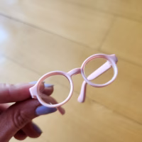 Figürler için Gözlük - 6,5cm - pembe Figürler için Gözlük - 6,5cm - pembe