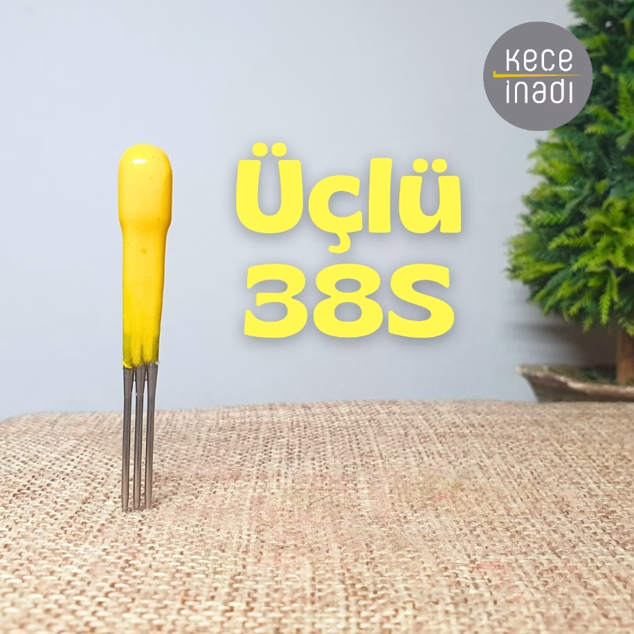 Üçlü 38S Keçe İğnesi Üçlü 38S Keçe İğnesi