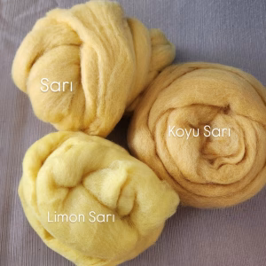 Uzun Lifli Keçe Yünü - Sarı Uzun Lifli Keçe Yünü - Sarı