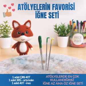 Keçe İğne Seti 2- Atölyelerin Favorisi Keçe İğne Seti 2- Atölyelerin Favorisi
